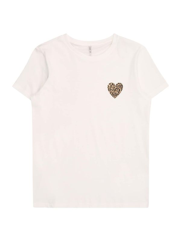 KIDS ONLY KIDS ONLY Majica 'KOGLANY-NINA'  bež / kamela / črna / bela