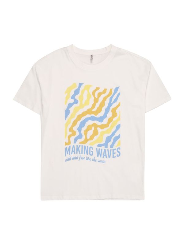 KIDS ONLY KIDS ONLY Majica 'KOGPENNY'  svetlo modra / rumena / oranžna / bela