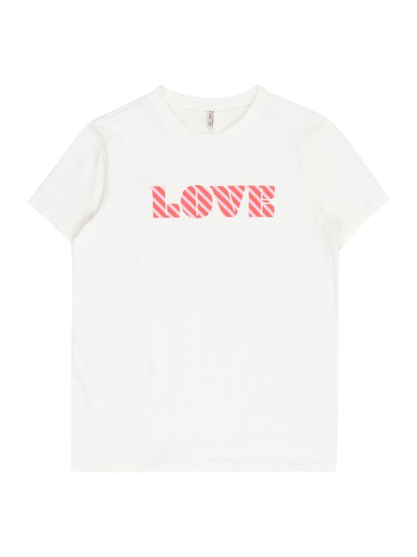 KIDS ONLY KIDS ONLY Majica 'KOGSONIJA'  roza / svetlo rdeča / bela