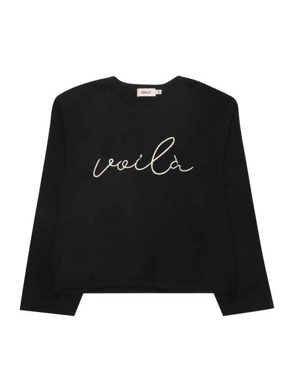 KIDS ONLY KIDS ONLY Pulover 'KOGIBI'  črna / bela