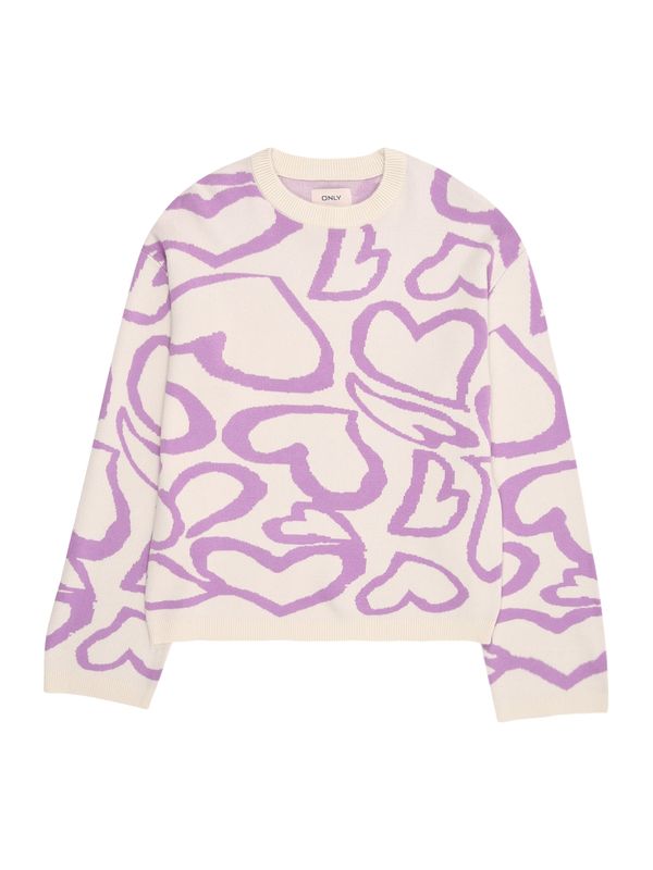 KIDS ONLY KIDS ONLY Pulover  kremna / orhideja