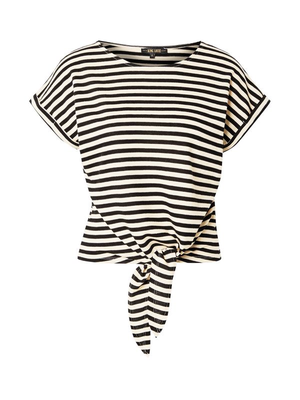 King Louie King Louie Majica 'Aria'  pesek / črna