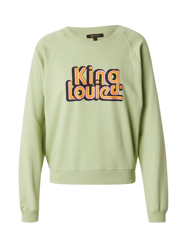 King Louie King Louie Majica 'Febe'  pastelno zelena / mauve / jastog / črna