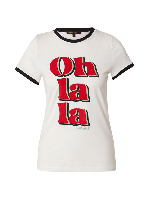 King Louie King Louie Majica  kremna / voda / rdeča / črna