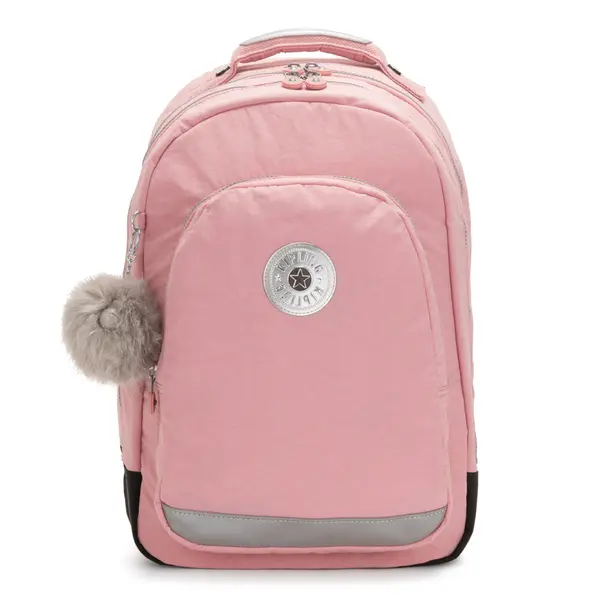 KIPLING KIPLING Nahrbtnik 'Back to School Class Room'  siva / svetlo roza / črna / srebrna