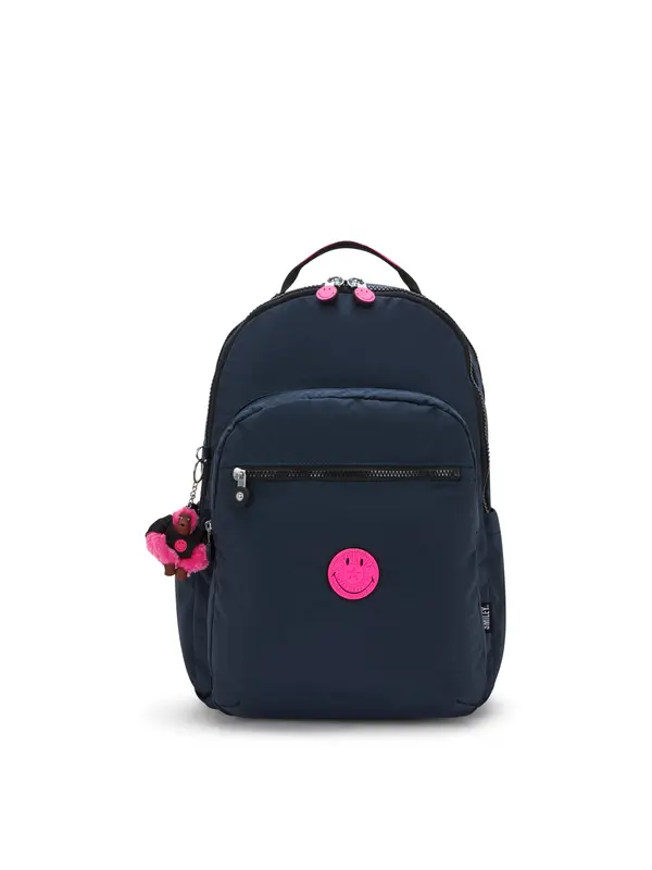 KIPLING KIPLING Nahrbtnik 'Seoul Lap'  temno modra / neonsko roza