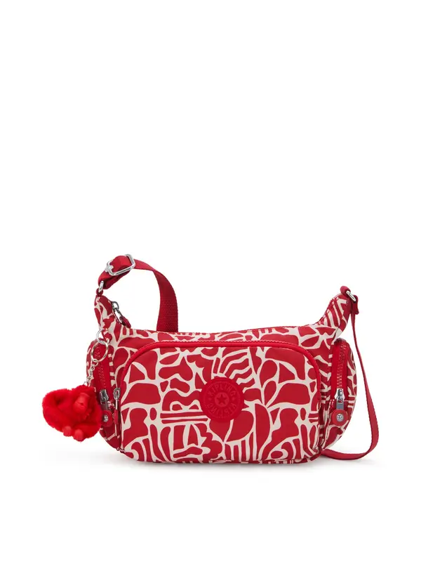 KIPLING KIPLING Torba za čez ramo 'Gabbette S'  rdeča / bela