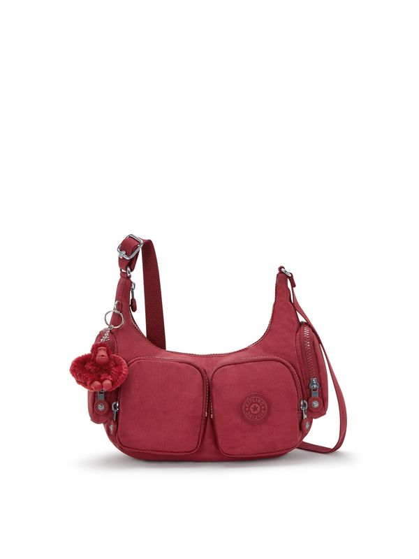 KIPLING KIPLING Torba za čez ramo 'RIKKA'  rubin rdeča / srebrna