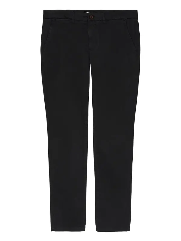 KnowledgeCotton Apparel KnowledgeCotton Apparel Chino hlače 'LUCA'  črna
