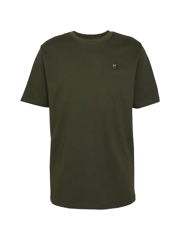 KnowledgeCotton Apparel KnowledgeCotton Apparel Majica 'ALDER'  temno rjava