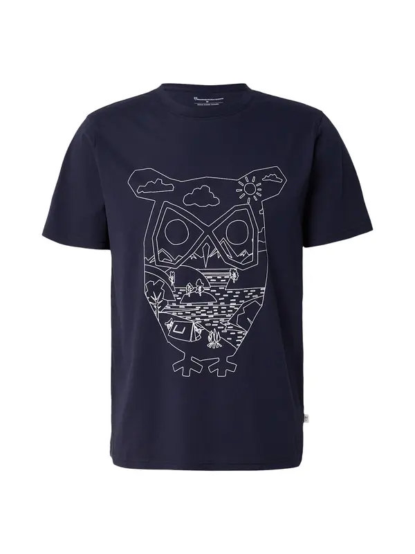 KnowledgeCotton Apparel KnowledgeCotton Apparel Majica  mornarska / bela