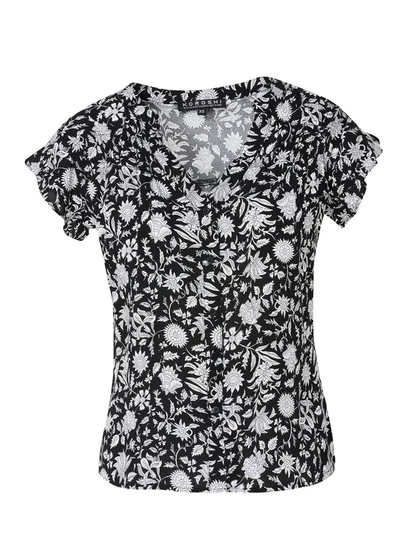 KOROSHI KOROSHI Bluza  črna / bela