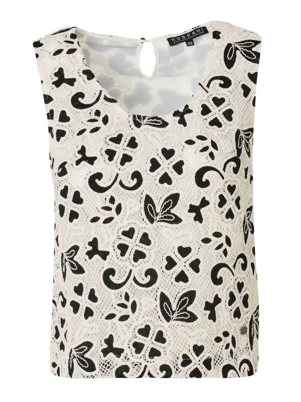 KOROSHI KOROSHI Bluza  črna / off-bela