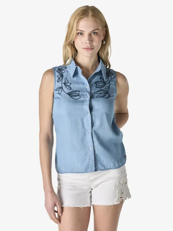 KOROSHI KOROSHI Bluza  moder denim