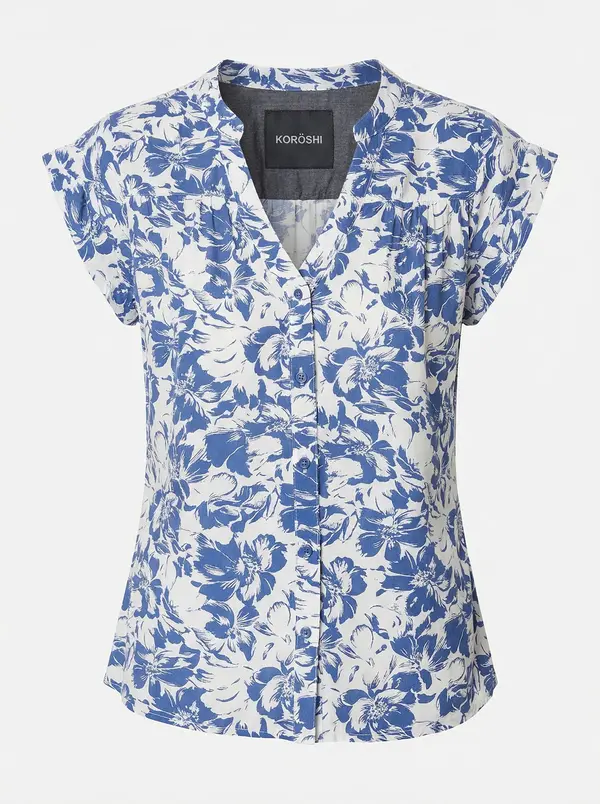 KOROSHI KOROSHI Bluza  modra / bela