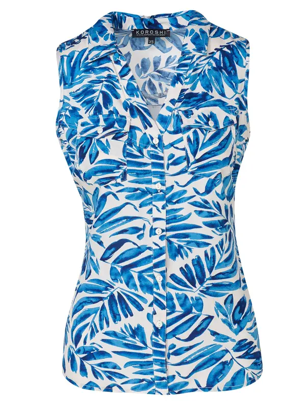 KOROSHI KOROSHI Bluza  modra / mornarska / bela