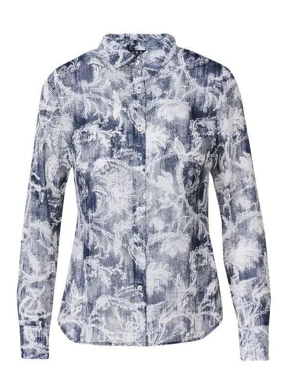 KOROSHI KOROSHI Bluza  progasto modra / bela