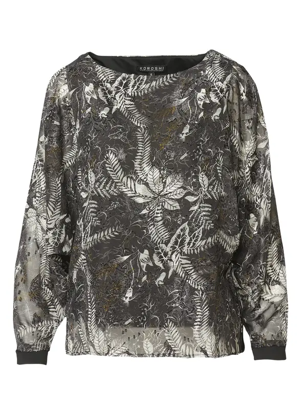 KOROSHI KOROSHI Bluza  zlata / barva blata / off-bela