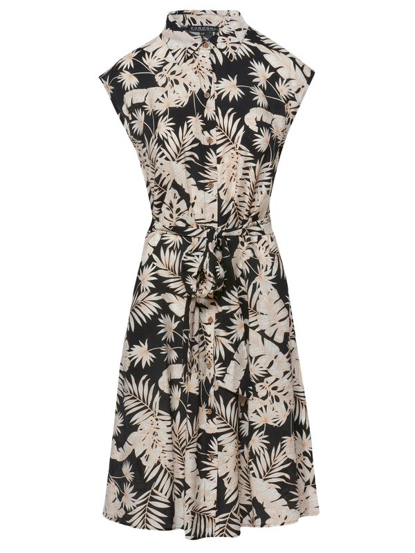 KOROSHI KOROSHI Dolga srajca  bež / ecru / črna