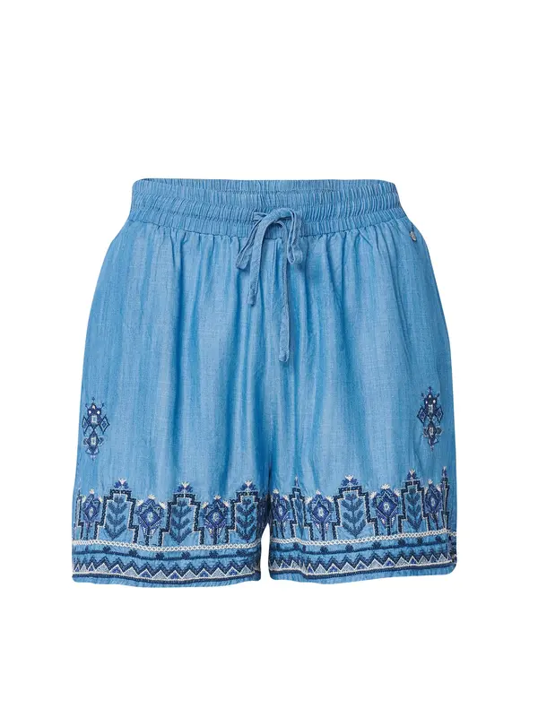 KOROSHI KOROSHI Hlače  mornarska / moder denim / bela