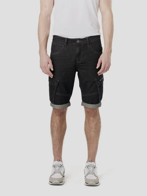 KOROSHI KOROSHI Kargo kavbojke  črn denim