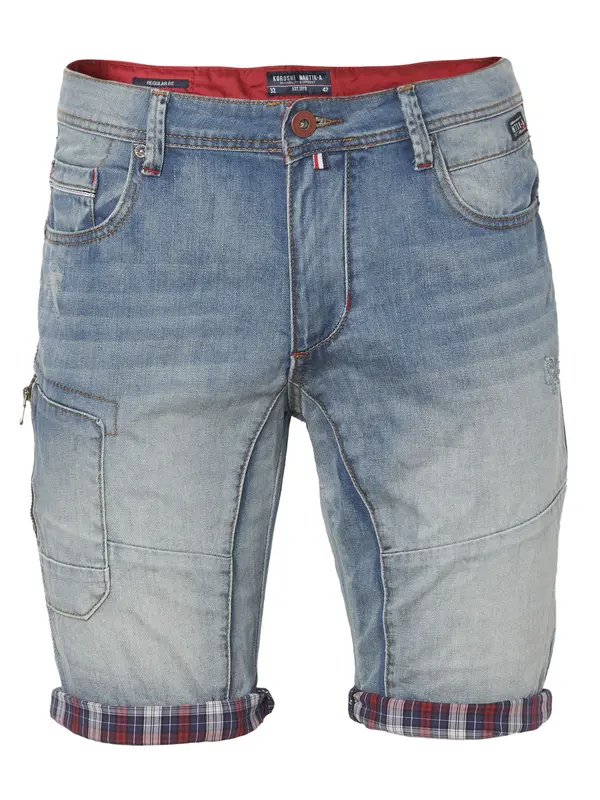 KOROSHI KOROSHI Kargo kavbojke  moder denim