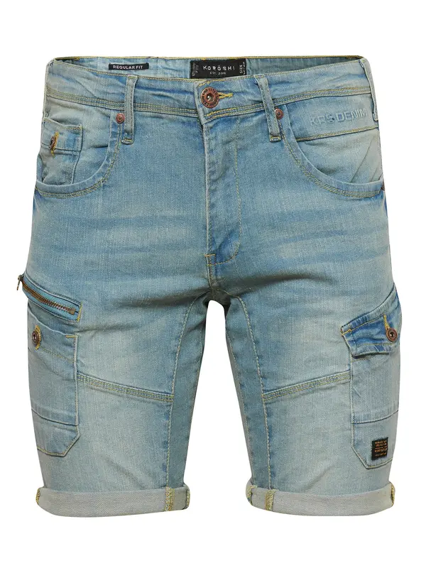 KOROSHI KOROSHI Kargo kavbojke  moder denim