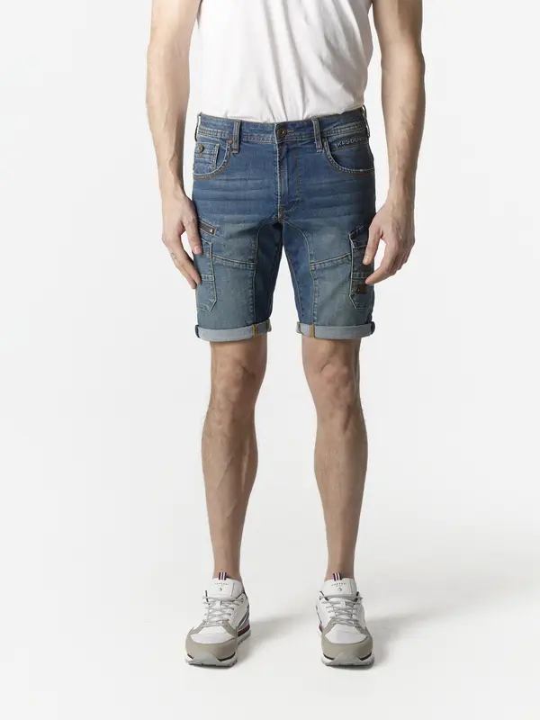 KOROSHI KOROSHI Kargo kavbojke  moder denim