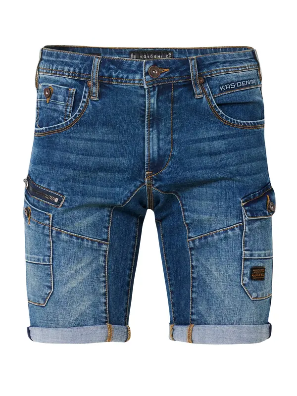 KOROSHI KOROSHI Kargo kavbojke  moder denim