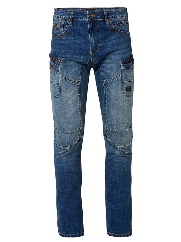 KOROSHI KOROSHI Kargo kavbojke  moder denim