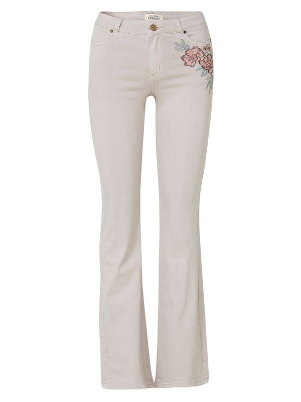 KOROSHI KOROSHI Kavbojke  bež / temno rjava / smaragd / korala