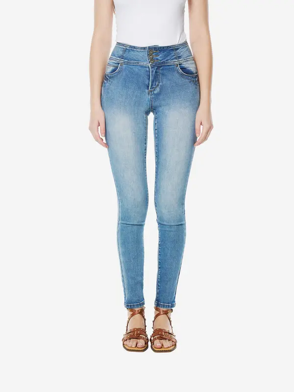 KOROSHI KOROSHI Kavbojke  moder denim