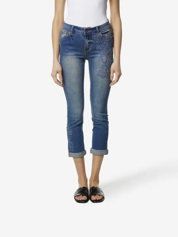 KOROSHI KOROSHI Kavbojke  moder denim