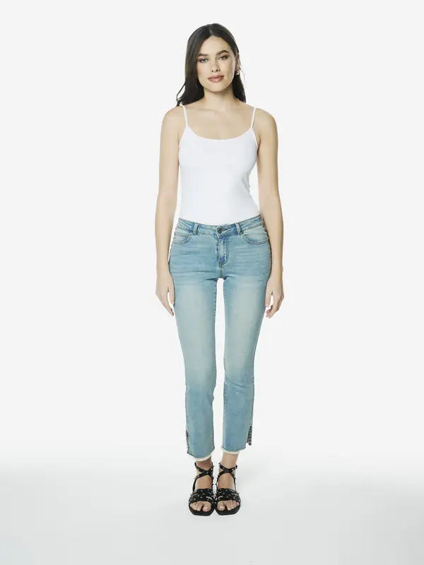 KOROSHI KOROSHI Kavbojke  moder denim