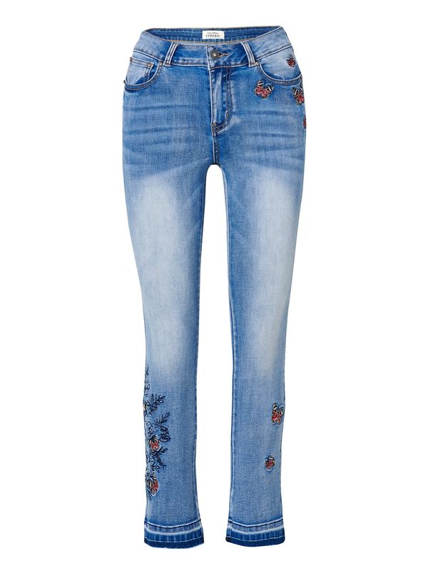 KOROSHI KOROSHI Kavbojke  moder denim / melona / črna