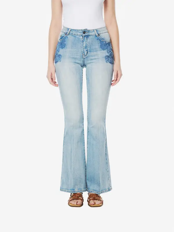KOROSHI KOROSHI Kavbojke  moder denim