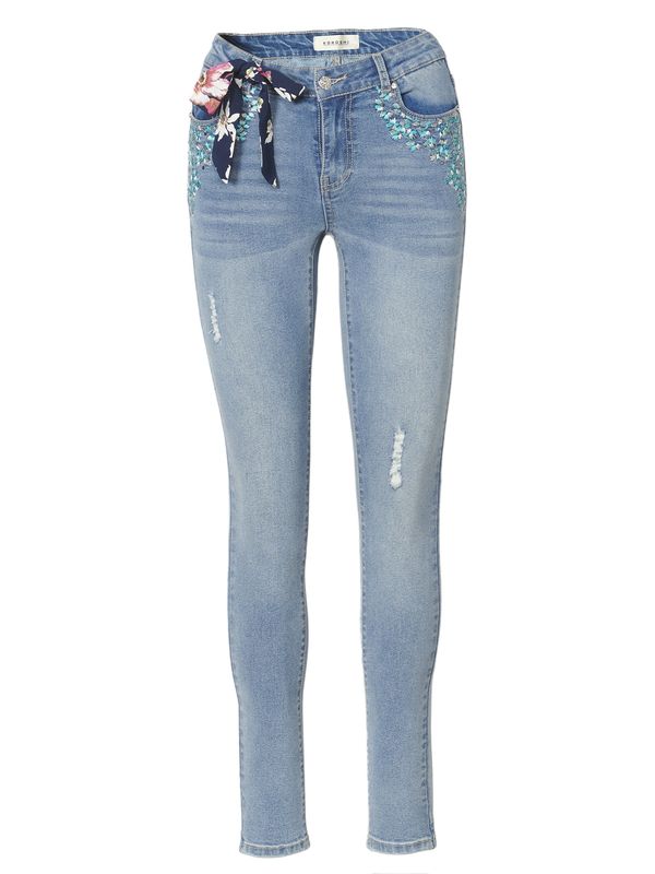 KOROSHI KOROSHI Kavbojke  moder denim