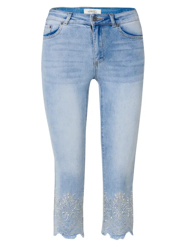 KOROSHI KOROSHI Kavbojke  moder denim / svetlo siva