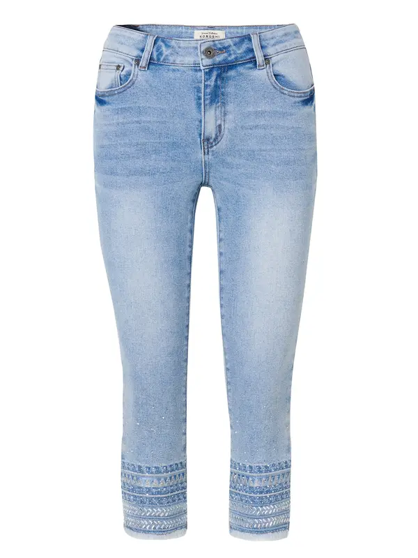 KOROSHI KOROSHI Kavbojke  moder denim / svetlo siva