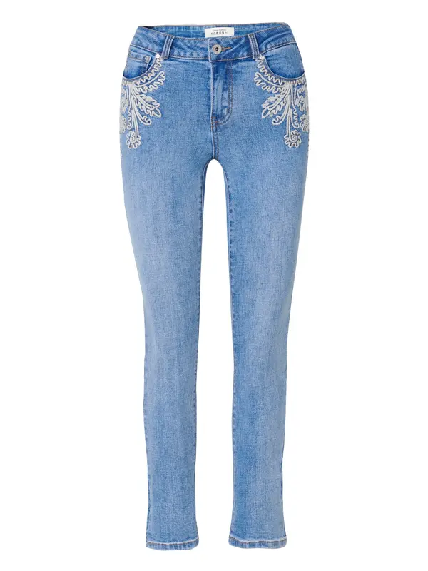 KOROSHI KOROSHI Kavbojke  moder denim