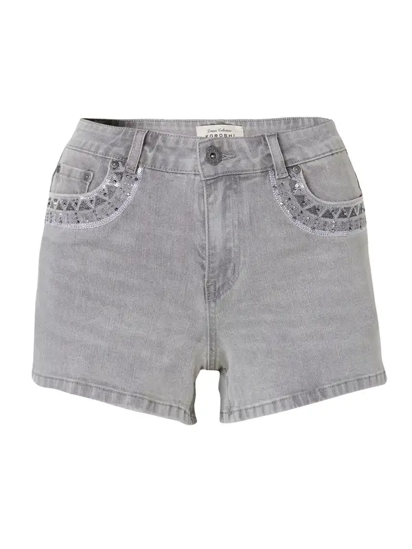 KOROSHI KOROSHI Kavbojke  siv denim
