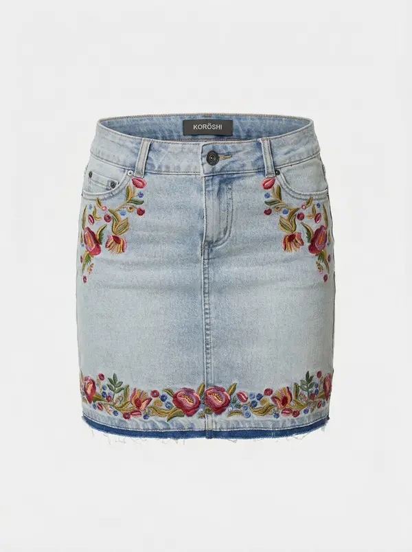 KOROSHI KOROSHI Krilo  moder denim / svetlo rjava / oliva / živo rdeča