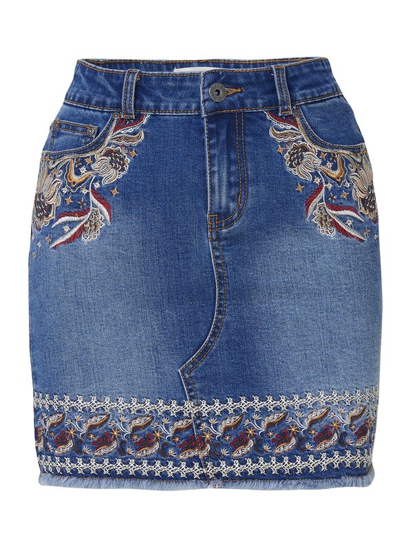 KOROSHI KOROSHI Krilo  moder denim / zlata / bela
