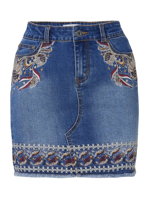 KOROSHI KOROSHI Krilo  moder denim / zlata / bela