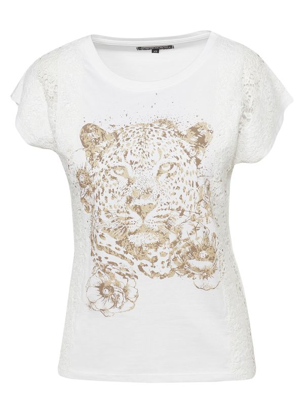 KOROSHI KOROSHI Majica  bež / bela