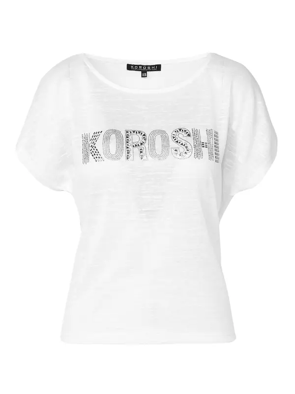 KOROSHI KOROSHI Majica  črna / bela