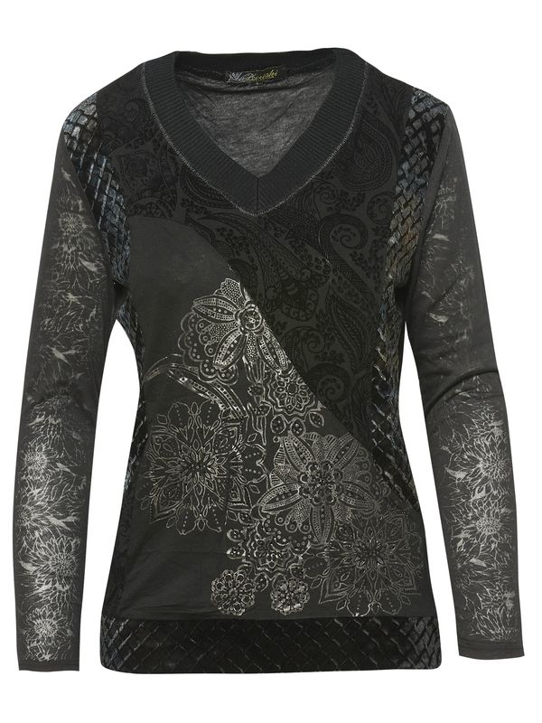 KOROSHI KOROSHI Majica  črna / srebrna