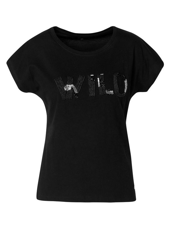 KOROSHI KOROSHI Majica  črna / srebrna