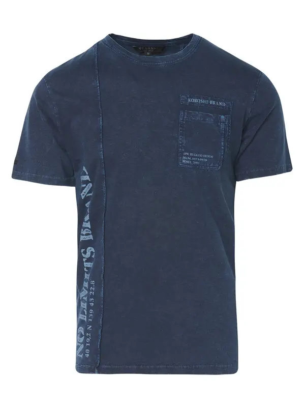 KOROSHI KOROSHI Majica  marine / moder denim