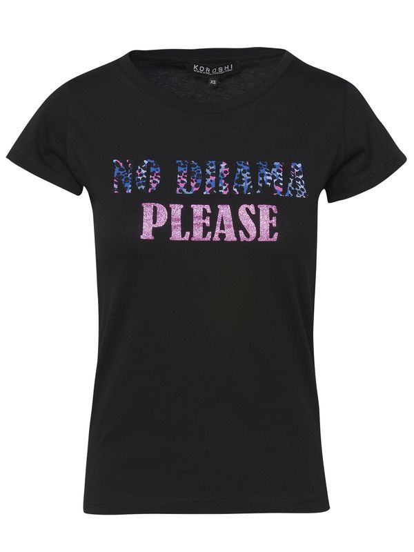 KOROSHI KOROSHI Majica  modra / roza / črna